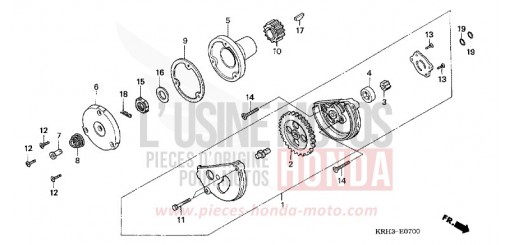 OIL PUMP XR125L6 de 2006